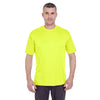 UltraClub Men's Bright Yellow Cool & Dry Basic Performance T-Shirt