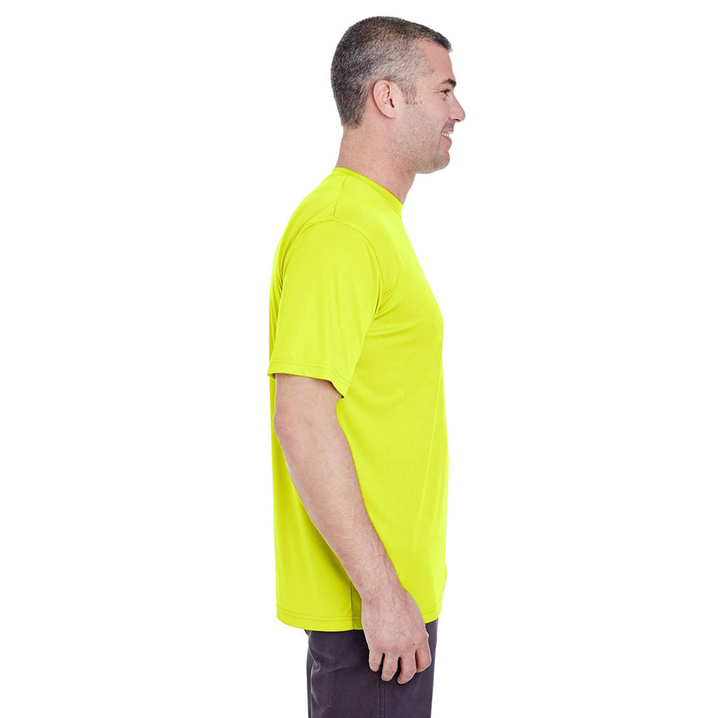 UltraClub Men's Bright Yellow Cool & Dry Basic Performance T-Shirt