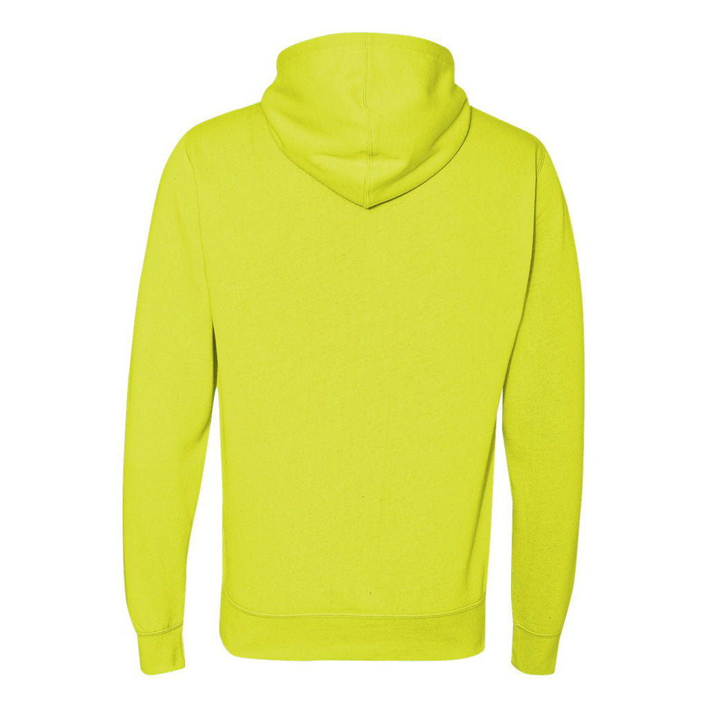 J. America Men's Neon Yellow Cloud Fleece Hooded Pullover Sweatshirt