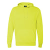 J. America Men's Neon Yellow Cloud Fleece Hooded Pullover Sweatshirt