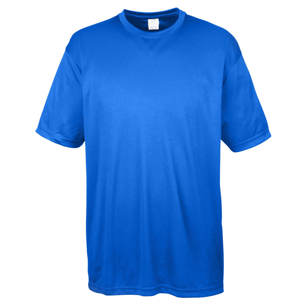 UltraClub Men's Royal Cool & Dry Basic Performance T-Shirt