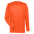 UltraClub Men's Bright Orange Cool & Dry Performance Long-Sleeve Top