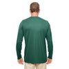 UltraClub Men's Forest Green Cool & Dry Performance Long-Sleeve Top