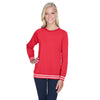 J. America Women's Red Relay Crewneck Sweatshirt