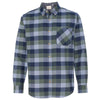 Weatherproof Men's Navy/Green Vintage Brushed Flannel Long Sleeve Shirt