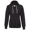 J. America Women's Black Shore French Terry Lace Scuba Hoodie