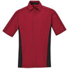 North End Men's Classic Red Tall Fuse Colorblock Twill Shirt