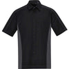North End Men's Black Fuse Colorblock Twill Shirt