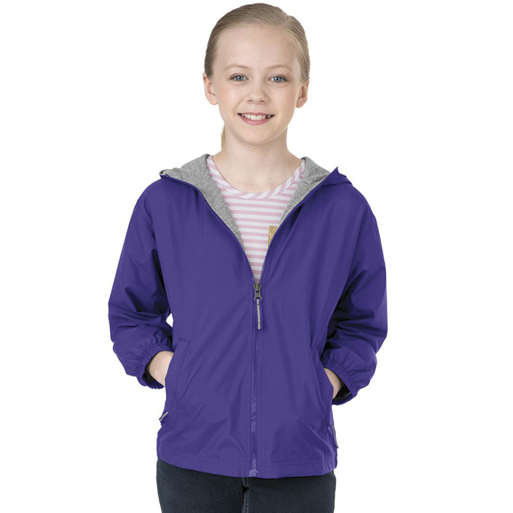 Charles River Youth Purple Portsmouth Jacket