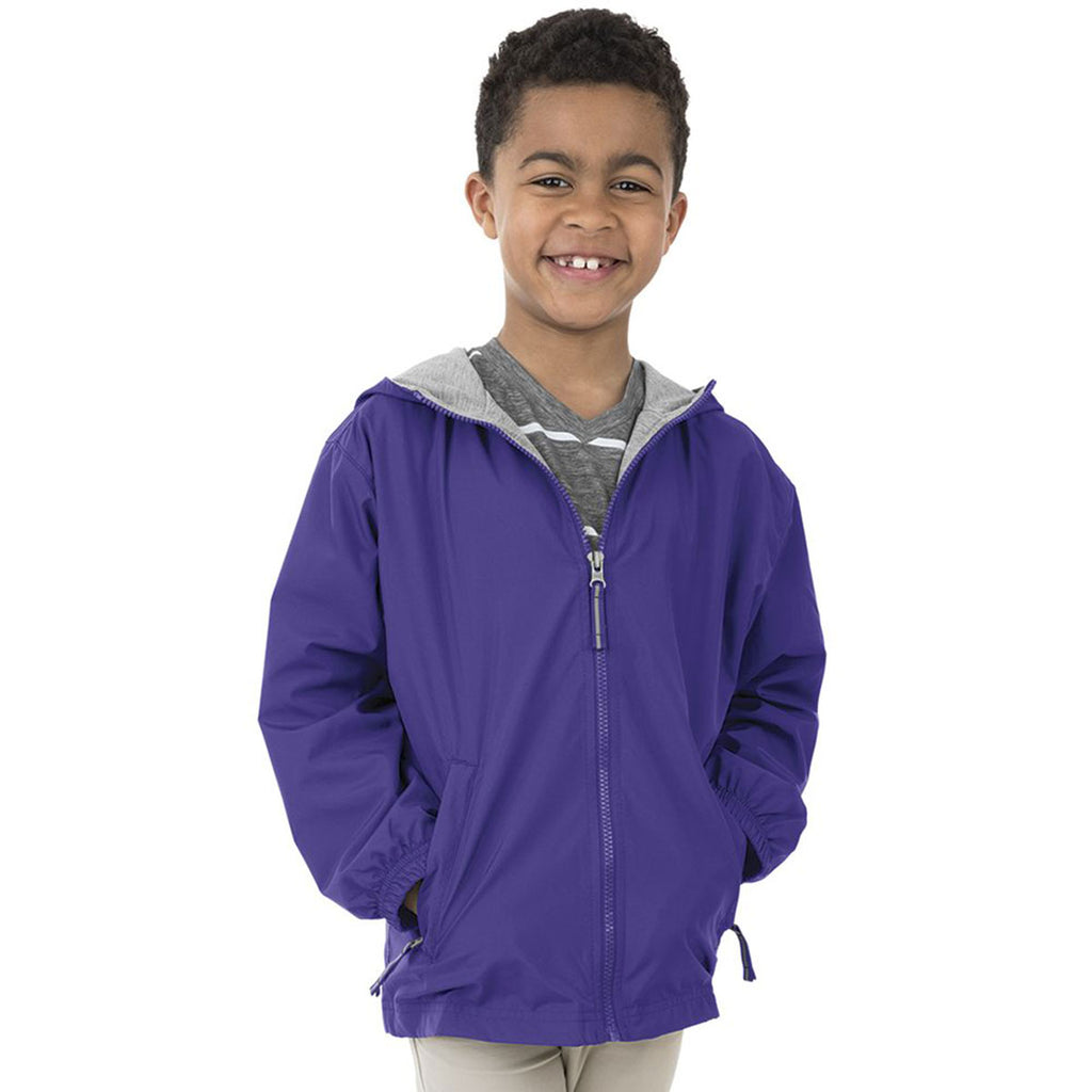 Charles River Youth Purple Portsmouth Jacket