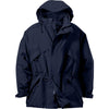 North End Men's Midnight Navy 3-in-1 Parka with Dobby Trim