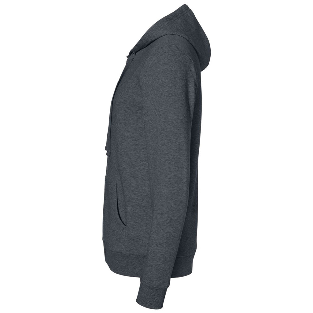 Alternative Apparel Men's Dark Heather Grey Eco-Cozy Fleece Zip Hoodie