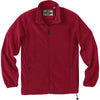 North End Men's Crimson Microfleece Unlined Jacket
