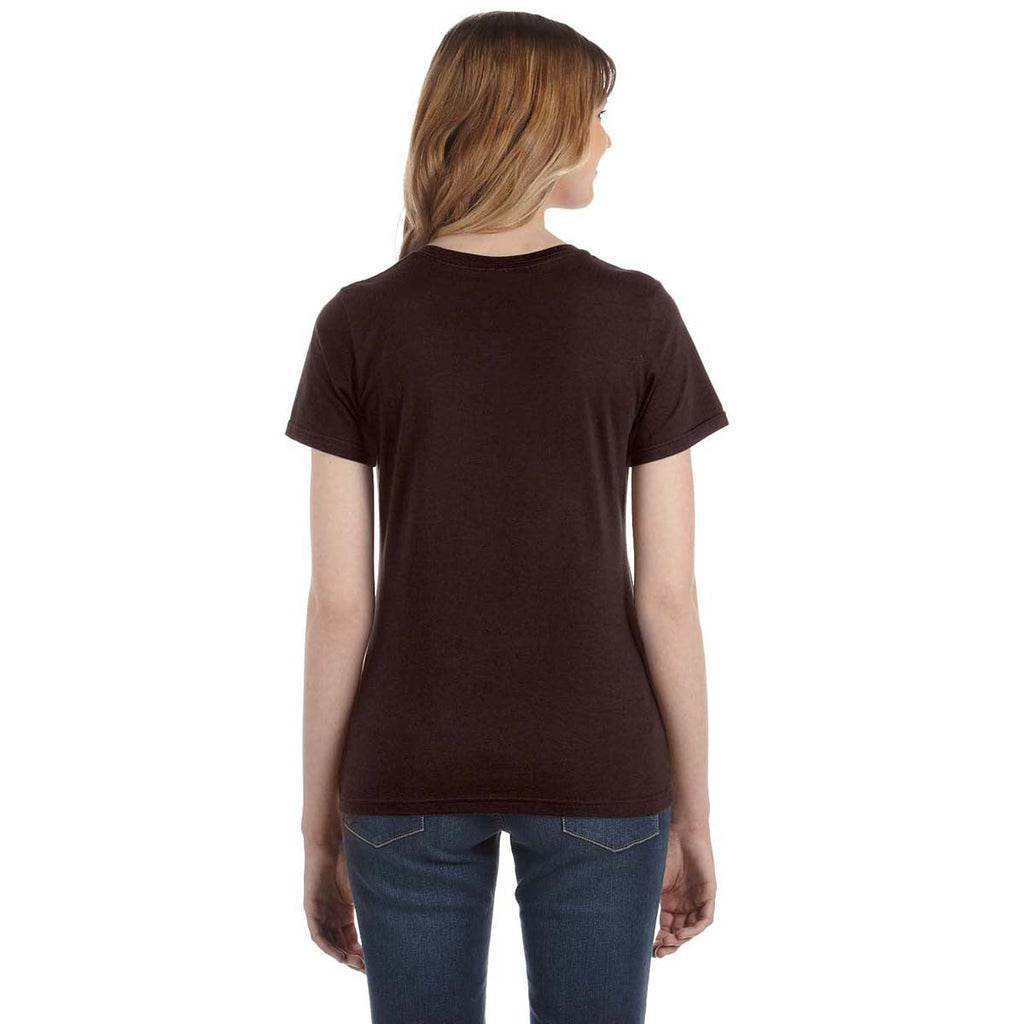 Gildan Women's Chocolate Lightweight T-Shirt