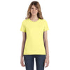 Anvil Women's Spring Yellow Lightweight T-Shirt