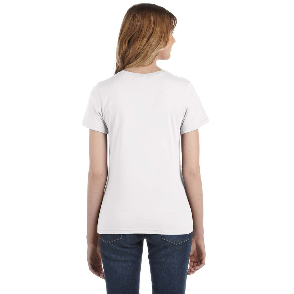 Anvil Women's White Lightweight T-Shirt