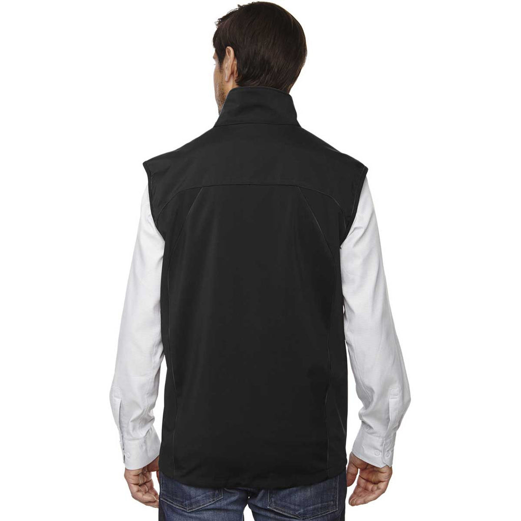North End Men's Black Three-Layer Light Bonded Performance Vest
