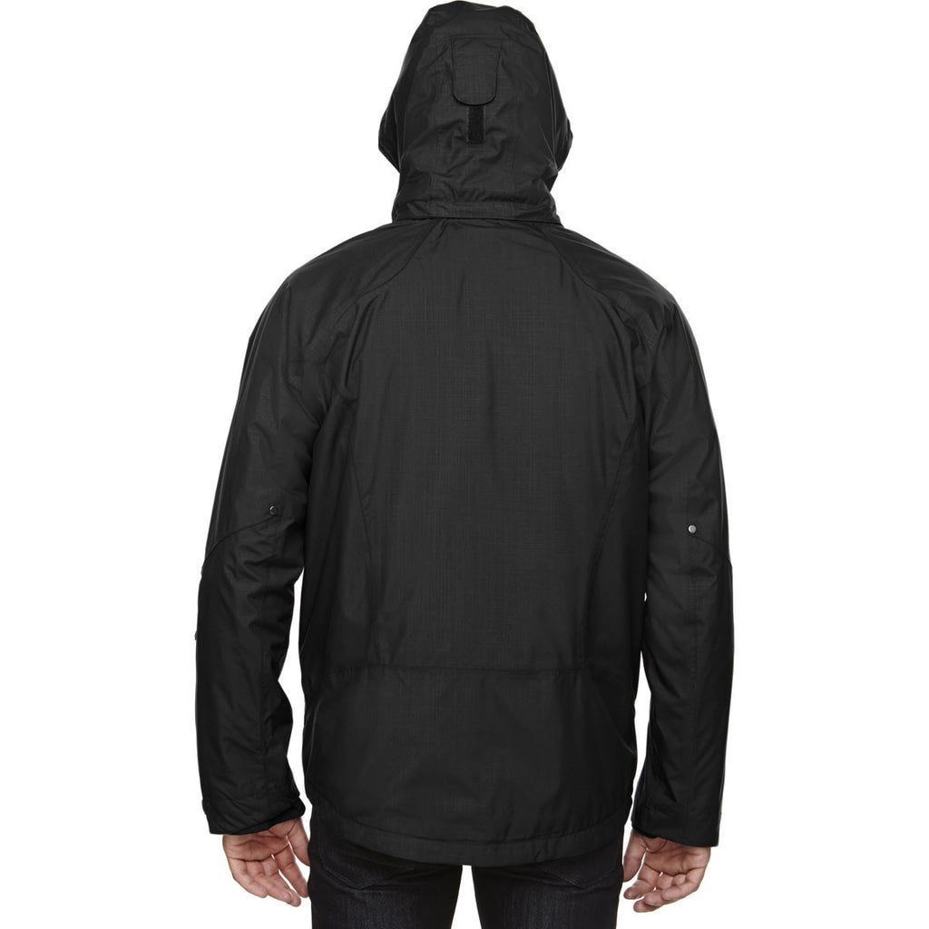 North End Men's Black Caprice 3-In-1 Jacket with Soft Shell Liner