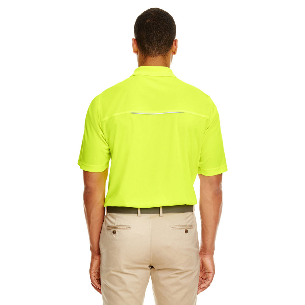 Core 365 Men's Safety Yellow Radiant Performance Pique Polo
