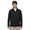 Core 365 Men's Black Cruise Two-Layer Fleece Bonded Soft Shell Jacket
