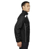 North End Men's Black Tempo Lightweight Jacket with Embossed Print