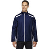 North End Men's Classic Navy Tempo Lightweight Jacket with Embossed Print