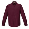Core 365 Men's Burgundy Operate Long-Sleeve Twill Shirt