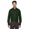 Core 365 Men's Forest Green Operate Long-Sleeve Twill Shirt