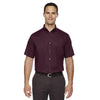 Core 365 Men's Burgundy Optimum Short-Sleeve Twill Shirt
