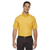 Core 365 Men's Campus Gold Optimum Short-Sleeve Twill Shirt