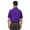 Core 365 Men's Campus Purple Optimum Short-Sleeve Twill Shirt