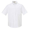 Core 365 Men's White Optimum Short-Sleeve Twill Shirt