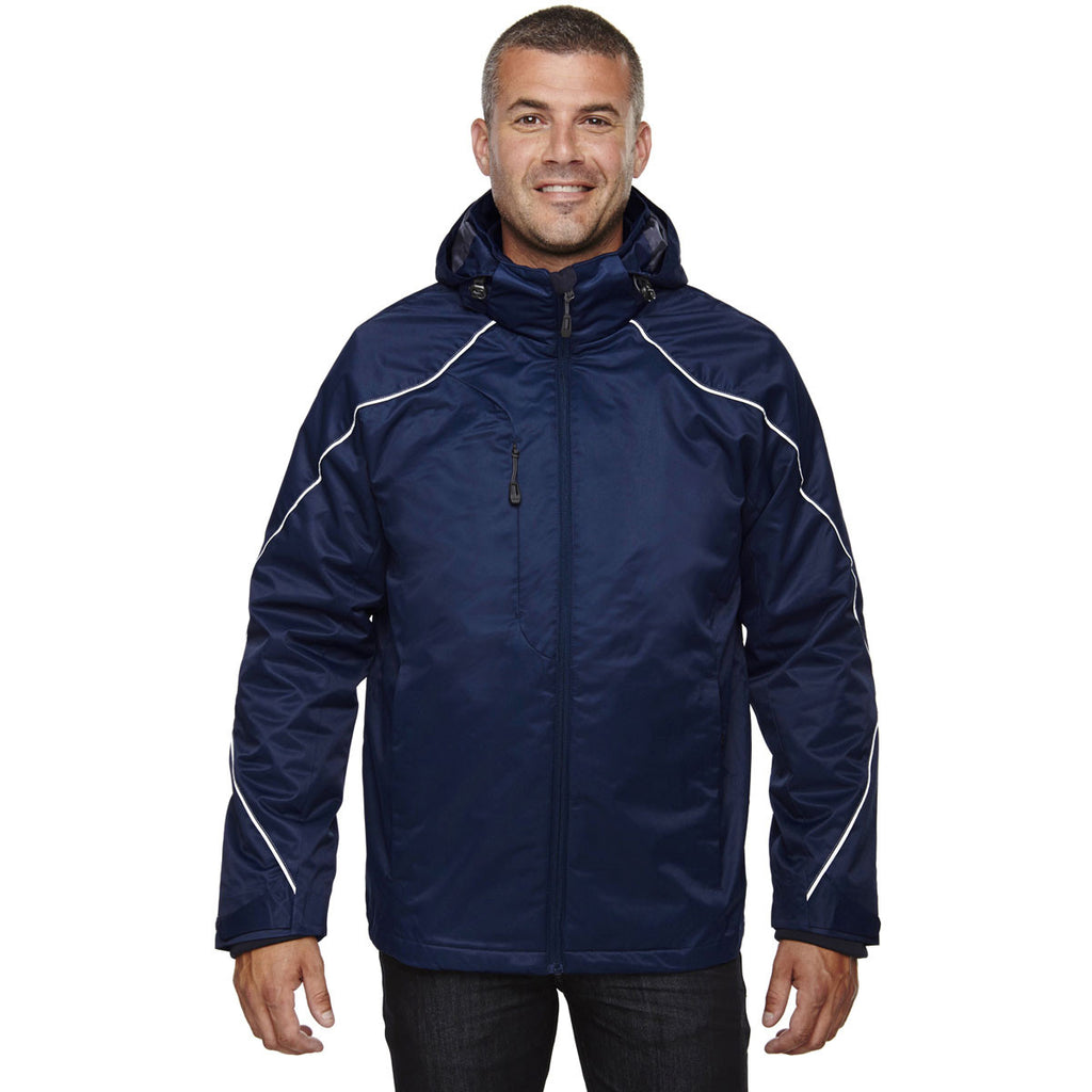 North End Men's Night Angle 3-In-1 Jacket with Bonded Fleece Liner