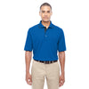 Core 365 Men's True Royal/Carbon Motive Performance Pique Polo with Tipped Collar