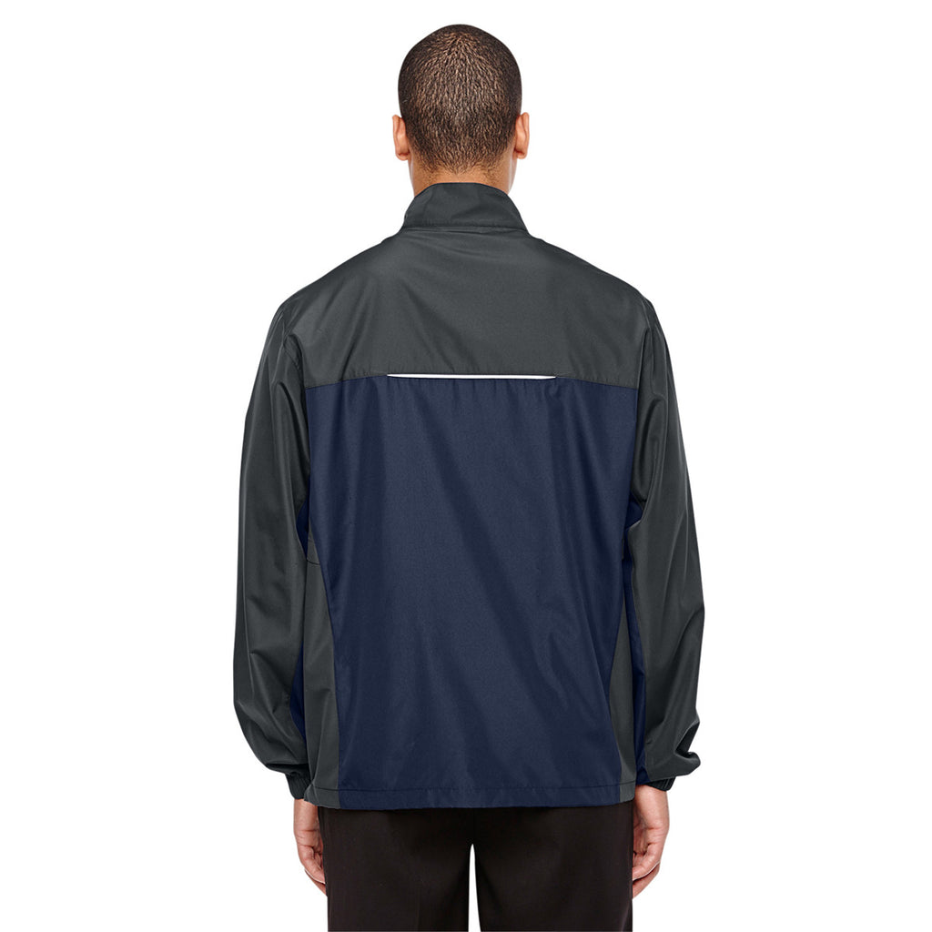 Core 365 Men's Classic Navy/Carbon Stratus Colorblock Lightweight Jacket