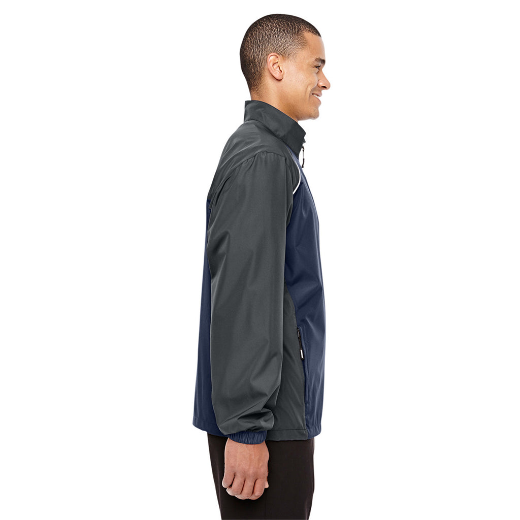 Core 365 Men's Classic Navy/Carbon Stratus Colorblock Lightweight Jacket