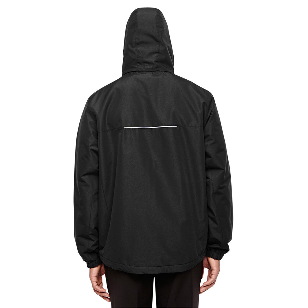 Core 365 Men's Black Tall Profile Fleece-Lined All-Season Jacket