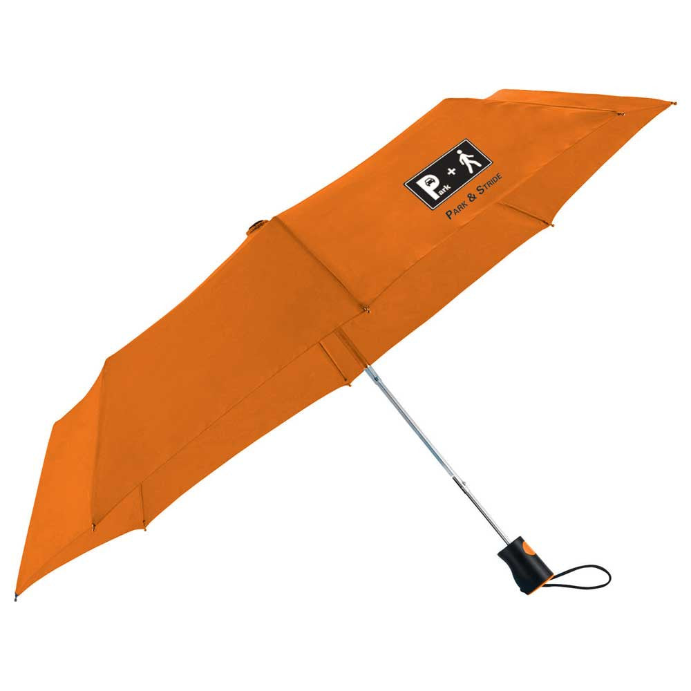 Totes Orange 42" 3 Section Auto Open Umbrella