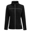 Landway Women's Black/Grey Montara Contrast Stitch Fleece Jacket