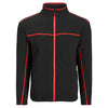 Landway Men's Black/Red Montara Contrast Stitch Fleece Jacket
