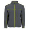 Landway Men's Charcoal/Lime Montara Contrast Stitch Fleece Jacket