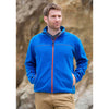Landway Men's Electric Blue/Burnt Orange Montara Contrast Stitch Fleece Jacket
