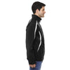 North End Men's Black Three-Layer Fleece Bonded Soft Shell Jacket