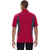 North End Men's Olympic Red Serac UTK Performance Zippered Polo