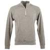 J. America Men's Smoke Triblend Triblend 1/4 Zip Pullover Sweatshirt