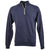 J. America Men's True Navy Triblend Triblend 1/4 Zip Pullover Sweatshirt