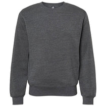 J. America Men's Black Triblend Triblend Fleece Crewneck Sweatshirt