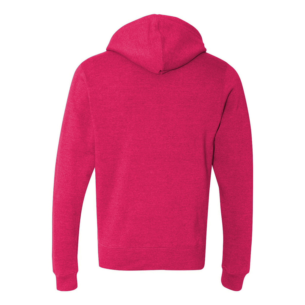 J. America Men's Wildberry Tri-Blend Triblend Hooded Full-Zip Sweatshirt