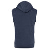 J. America Men's True Navy Triblend Triblend Sleeveless Hoodie