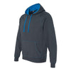 J. America Men's Electric Blue Shadow Fleece Hooded Pullover Sweatshirt